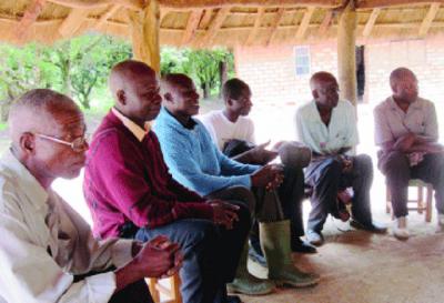 Some men attending the Husband school